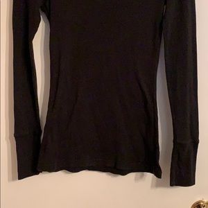 aerie Tops - Black Waffle Shirt aerie Tops - Black Waffle Shirt